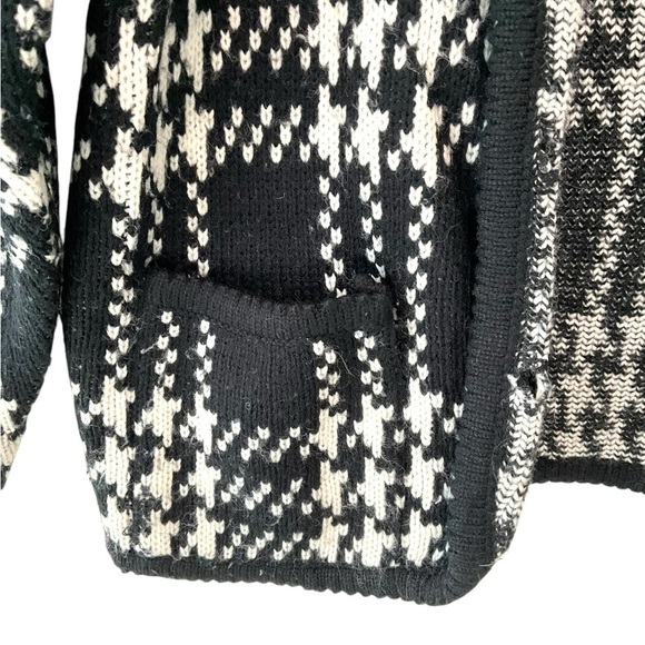 Vintage Tally Ho Plaid Button Front Cardigan Sweater Academia Preppy Medium - Picture 3 of 5